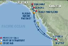 Rhapsody, Alaska Sawyer Glacier Cruise ex Seattle Return