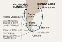 Veendam, South America ex Valparaiso to Buenos Aires