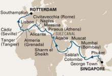 Rotterdam, India Arabia & Moorish Empire ex Singapore to Rotterdam