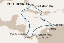Zuiderdam, Panama Canal Sunfarer ex Ft Lauderdale Roundtrip