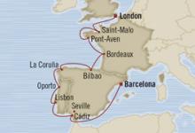 Nautica, Continental Shores ex Southampton to Barcelona