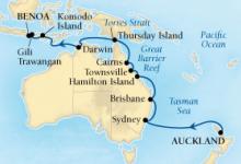 Odyssey, Gold Coast & Great Barrier Reef ex Auckland to Benoa