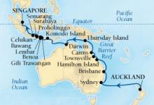 Odyssey, Australia & Indonesian Odyssey ex Auckland to Singapore