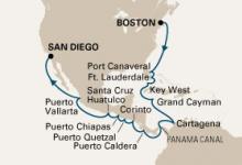 Veendam, Panama Canal ex Boston to San Diego