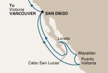 Zaandam, Mexican Riviera Cruise ex San Diego to Vancouver