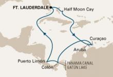 Zuiderdam, Panama Canal Sunfarer ex Ft Lauderdale Return