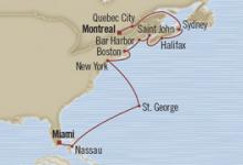 Regatta, Scenic Shores ex Montreal to Miami