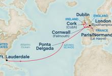 Caribbean, British Isles Passage ex Ft Lauderdale to Southampton