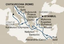Noordam, Adriatic & Ancient Explorer ex Istanbul to Rome